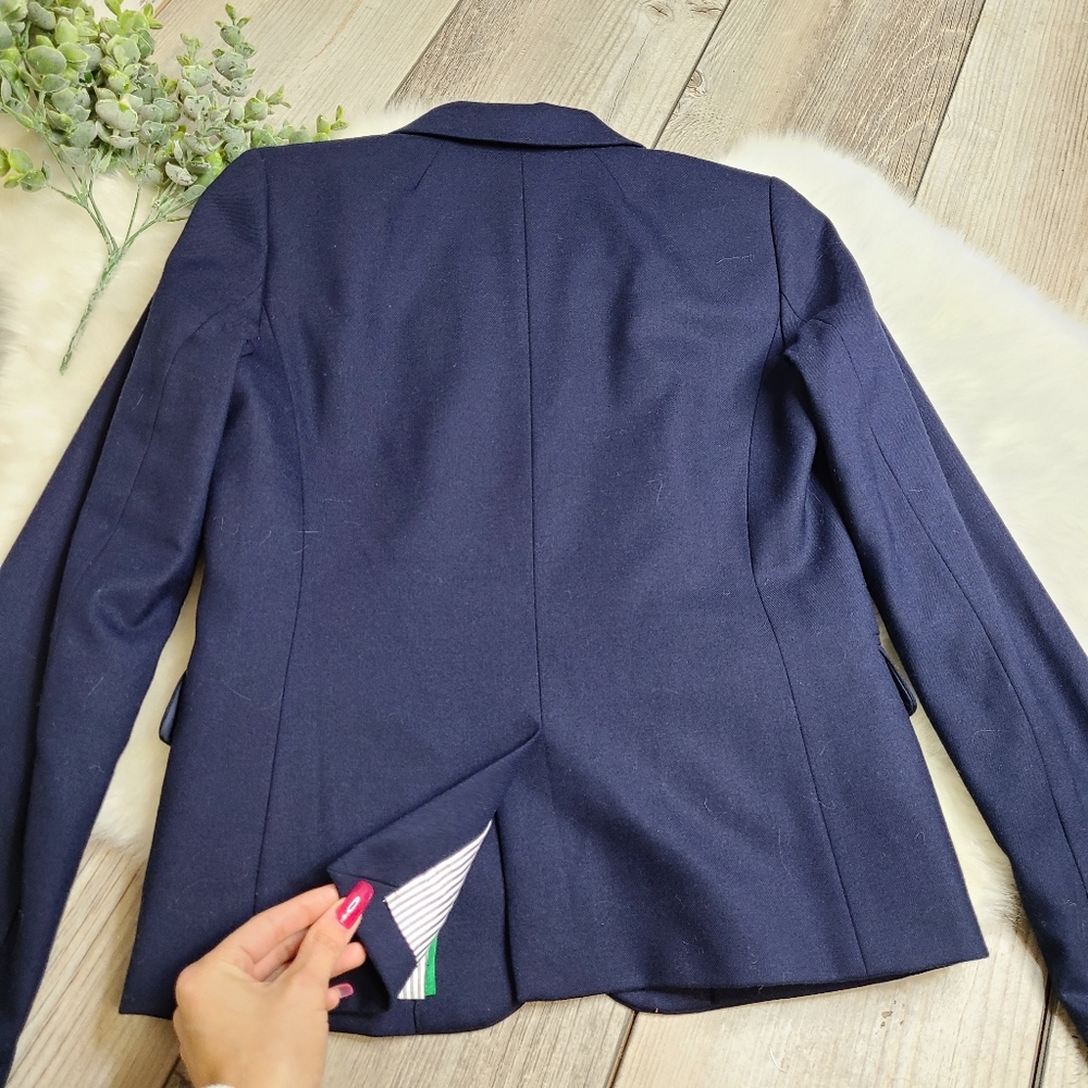 J.Crew Navy Blue Schoolboy Blazer - Picture 10 of 12